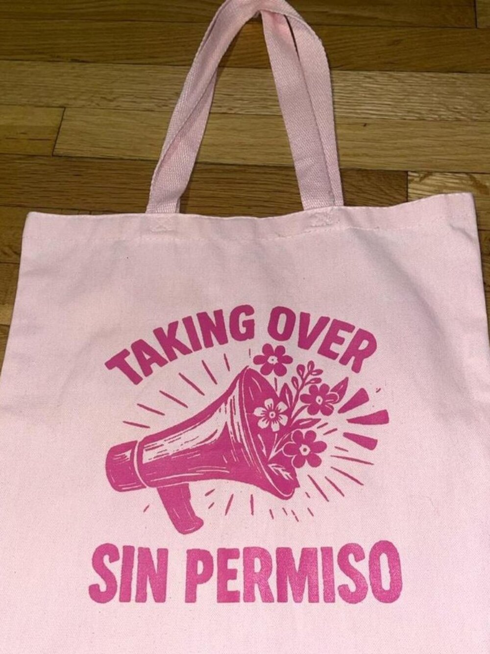 Light Pink "Taking Over Sin Permiso" Tote Bag (Brand NEW)